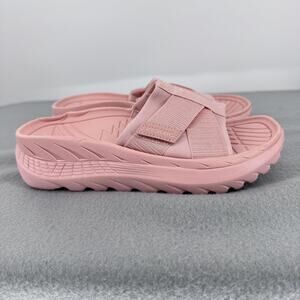 Vionic Rebound Recovery Slide Sandal Womens 7 Pink Orthotic Comfort Arch Support